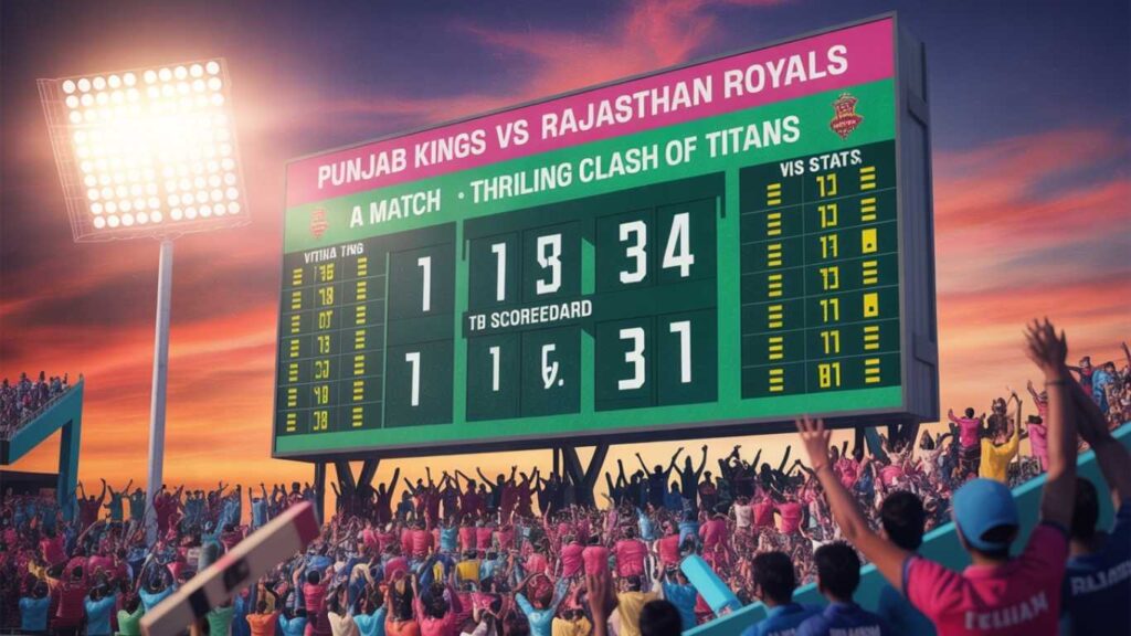 Punjab Kings vs Rajasthan Royals Match Scorecard: A Thrilling Clash of Titans