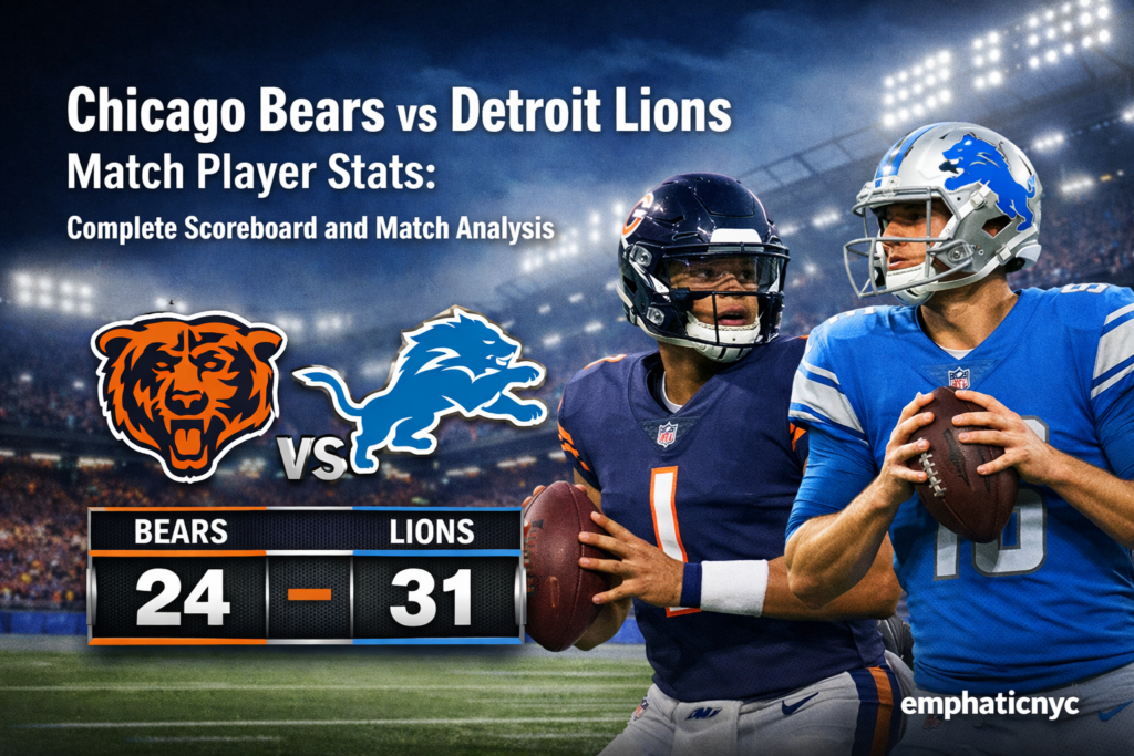 Chicago Bears vs Detroit Lions Match Player Stats: Complete Scoreboard and Match Analysis
